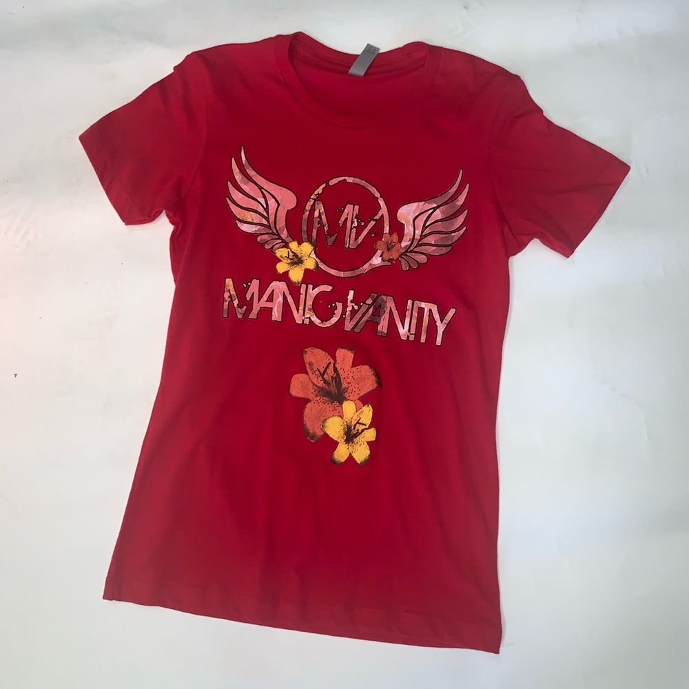 Women Floral Logo Tee